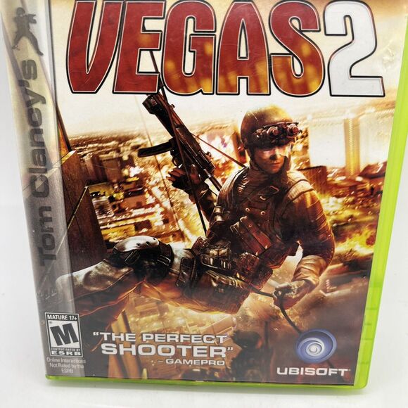 Tom Clancy's Rainbow Six: Vegas 2 (Microsoft Xbox 360, 2008) CIB W/ Bonus Disc - Picture 2 of 9